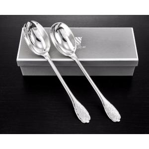 Puiforcat: Complete Salad Serving Set In Sterling Silver, Elysee Pattern