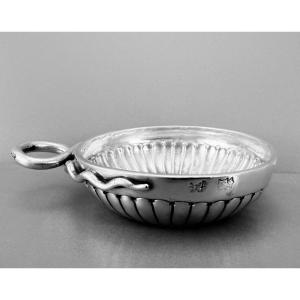 P E Turpin : Rare Solid Silver Wine Taste XVIIIth Century Bourges Issoudun C. 1775
