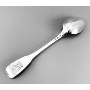 Fauconnier: Solid Sterling Silver Stew Spoon Metz 1783-84 Comte