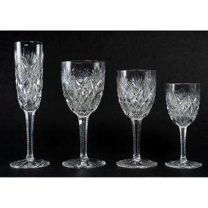  Cristallerie Saint Louis, Complete Service Model  "florence"