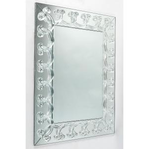 Maison Lalique Large And Small Rinceaux Model Mirrors, Creation By Marc Lalique