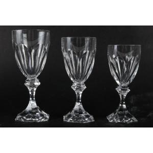 Saint Louis Crystal Factory "chambord" Model, Service For 12 People