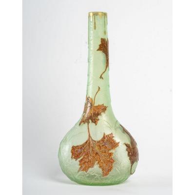 Montjoye Vase With Maple Leaves
