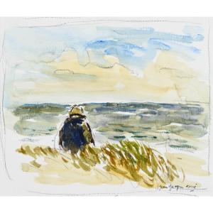 Jean-jacques Rene (born 1943): Man On The Beach