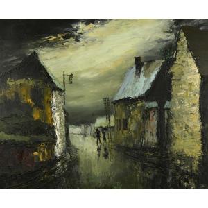  René Prin (1905 - 1985): Stormy Sky