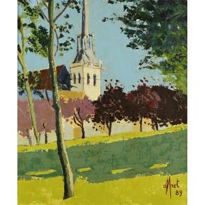 Yves Offret (1946 - 2004) : Spring Under The Park