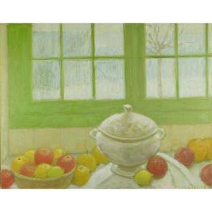 Prokhoroff Ariane (1926-2018) : Still Life At The Window In Winter