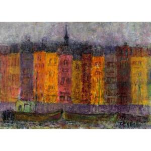 Lyne Seybel: Honfleur Colors Of The Evening