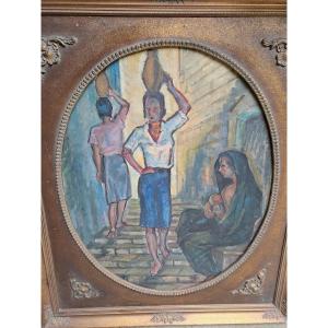 Tableau Attribué Ernst Huber.
