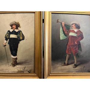 Tableau Signé, A. Vincentine.