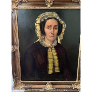 Tableau 10 \% SI VOUS ACHETEZ AUJOURD'HUI. Portrai De Femme  Xlx ème. 