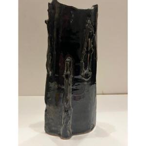 Very Pretty Flame Stoneware Vase. 