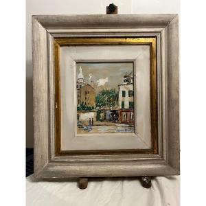 Painting View Of Montmartre. 