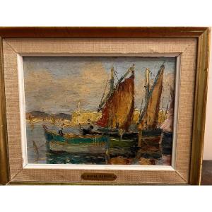 Painting Signed Henry Bargin, 1906-1980.