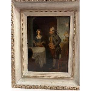 Painting, The Visit, Oil On Canvas.