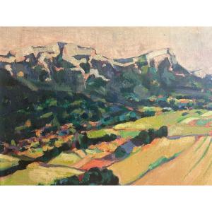 Painting Signed M. Ronga. Landscape. 