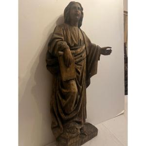 Ancient Religious Sculpture, In Wood. 