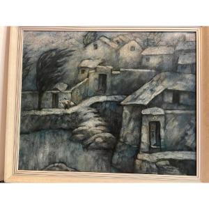 Painting Storm In China Signed Ulei XIang