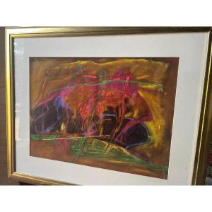 Painting Signed Werner Stumpp 1957- 2001, Illustration By Kaffka 1989 Watercolor On Paper. 