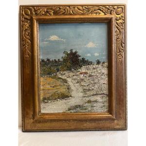 Landscape Painting Signed A. Pellegrini 1932.