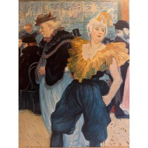 Painting At The Ball After Toulouse Lautrec, Very Good Quality. 