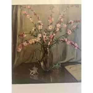 Signed Romanini Aragon Two-sided Flowers Plus Portrait