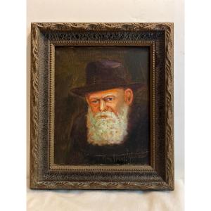 Portrait Of A Man Signed Monteiro?  Oil On Wood Maroufler.