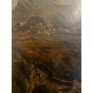 Table Rocher Escalade Signed A. Petit 1882 Dedication