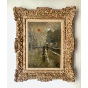 Georges Stein (1864-1917) Bld De Sébastopol, View Félix Potin And Tour St Jacques, Art Nouveau