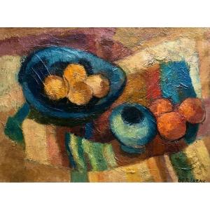 R. Lazare (xx Century) Cubist Still Life 1960