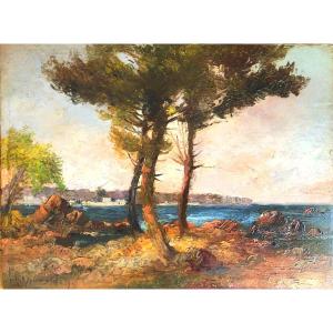 H. W Crassons (1883-1953) American Painter, The South Of France 1911