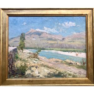 Oswald Poreau (1877-1955) Les Savines In The Hauts-alpes 1929 