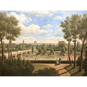 Baliat 1873, Suresnes Bridge And The Arc De Triomphe In The Distance