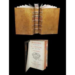 [mazarin Fronde Bindings Aux Arms Choiseul] Retz - Memoirs. Eo 1717.