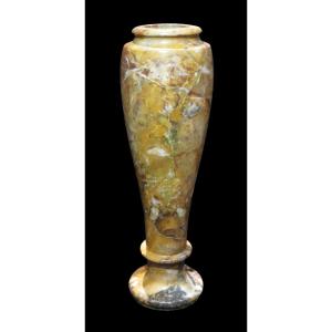 Important Baluster Vase In Yellow Siena Marble. Period: 19th Century