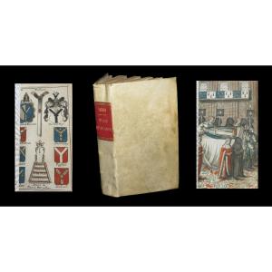 Heraldry Arms Coats Of Arms. Menestrier - The Art Of The Justified Coat Of Arms. 1661. Watercolor Plates.