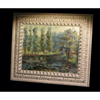 [post-impressionism Riviere] Ferreri (v.) - [oil On Panel, Signed].