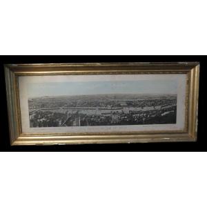 [universal And Colonial Exhibition] B. Arnaud - Panoramic View Of Lyon. 1894. 782 X 168mm