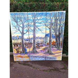 Yvonne Jean Haffen "duclos Square In Dinan" Brittany