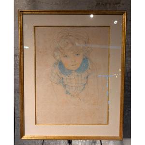 Watercolor Drawing On Paper By Alix Aymé 