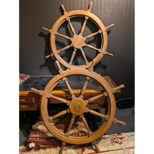 Pair Of Ship's Wheels 