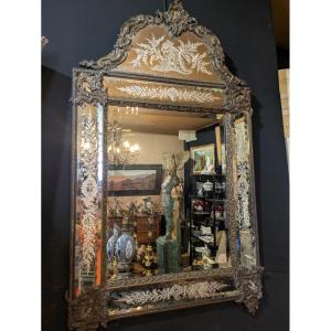 Venetian Glazed Mirror - 19th Century
