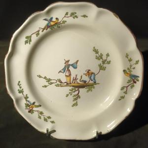 18th Century Moustiers Plate