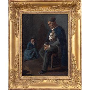 Circle Of Léon Lhermitte (1844-1925) - Meditation - Oil
