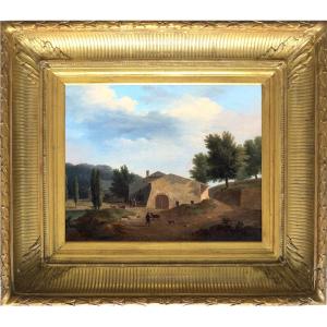 Circle Of Jean Victor Bertin (1767-1842) - Neoclassical Landscape - Oil