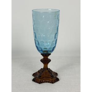 Large Vase From The Portieux Crystal Factory, George Sand Model, Early 20th Century