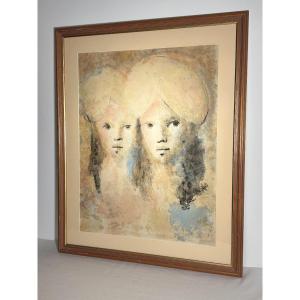Leonor Fini (1907-1996), Original Color Print, Signed And Dedicated By The Artist