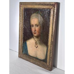 Portrait Of A Woman Wearing Jewelry, Probably German School, 18th Century