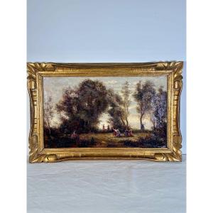 19th-century French School - Dance Of The Nymphs, After Camille Corot