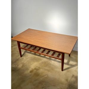 Teak Coffee Table By Trioh Mobler - Denmark, Circa 1960